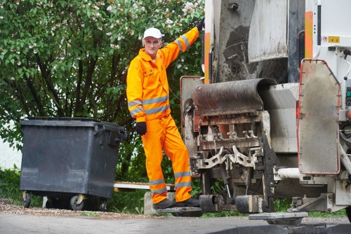 Electric van used for low-carbon rubbish removal in Ruislip